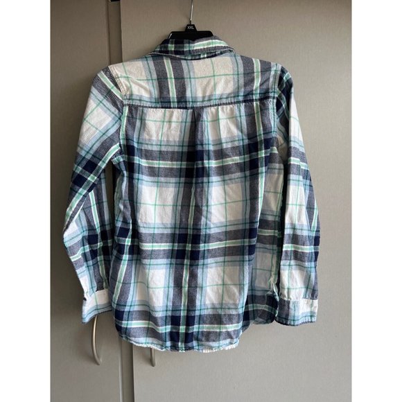 Old Navy Women's S Flannel Shirt Plaid Button Front Soft Winter Top - Picture 2 of 5